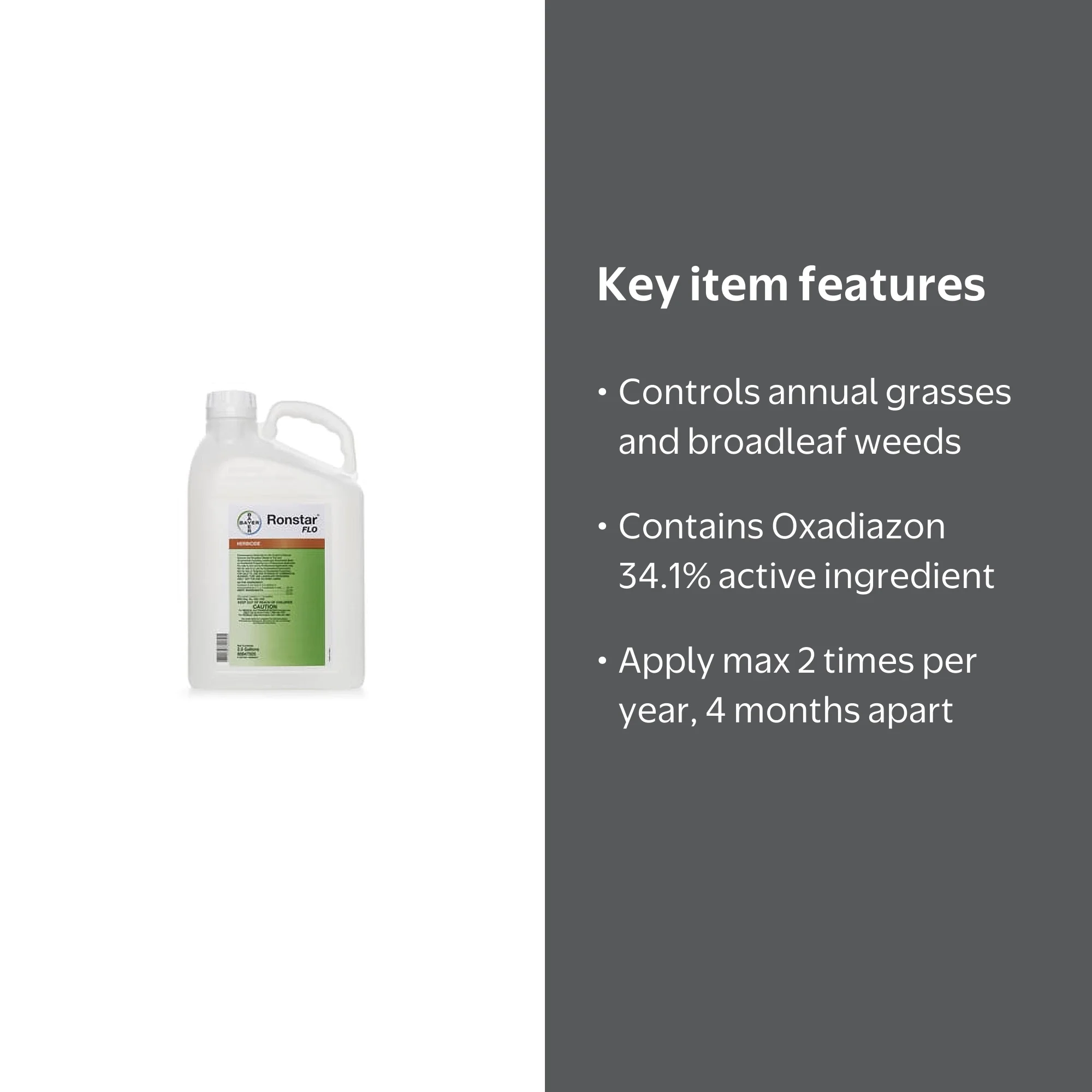 Ronstar FLO Herbicide - 2.5 Gallons - Walmart.com