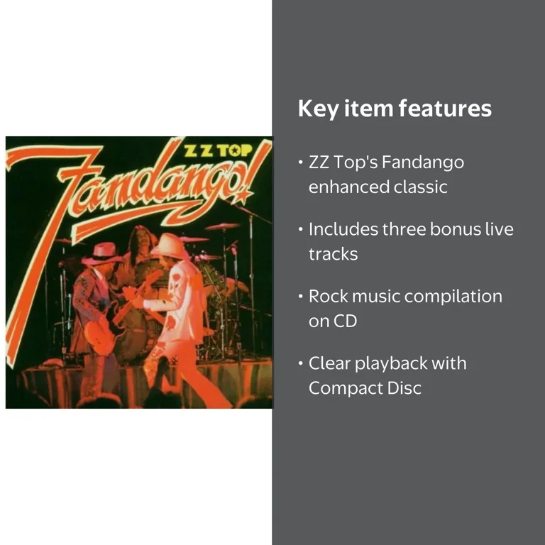 Rhino Outdoors, CD, ZZ Top Fandango, Music & Performance, 1975