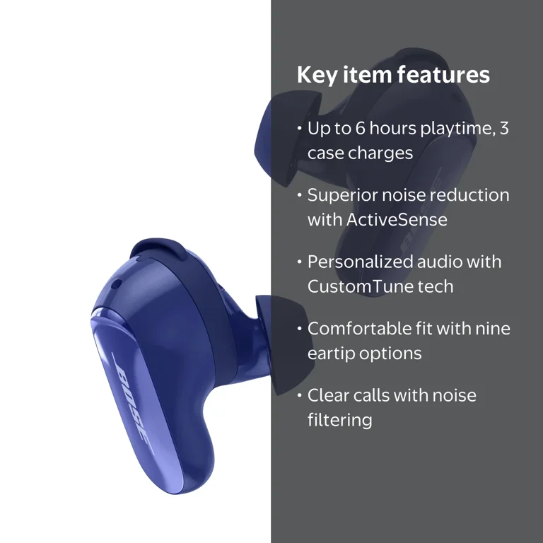 Bose QuietComfort Ultra Earbuds II, Wireless Noise Cancelling