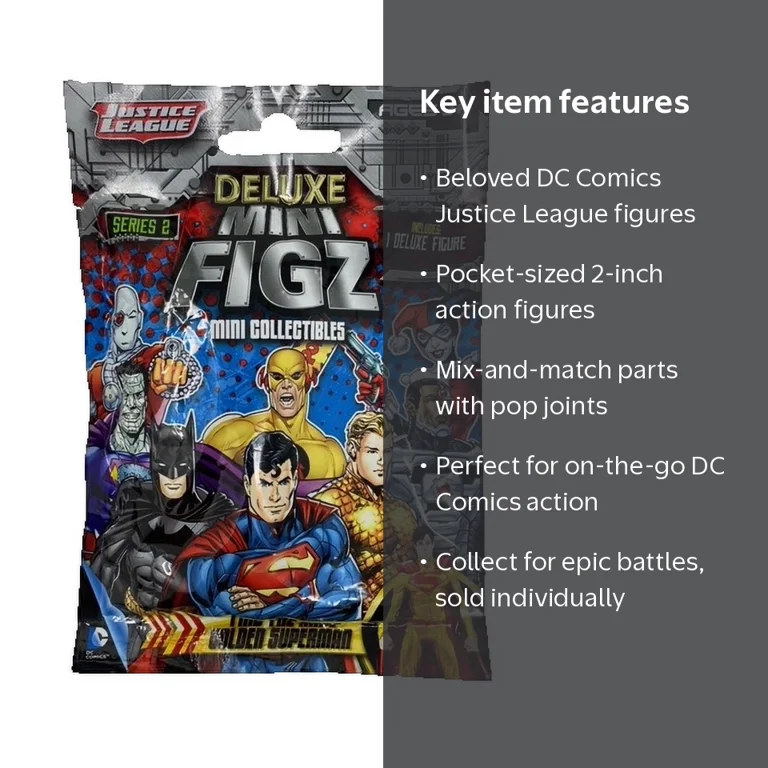 DC Comics Justice League Deluxe Mini Figz Series 2 Mini Deluxe