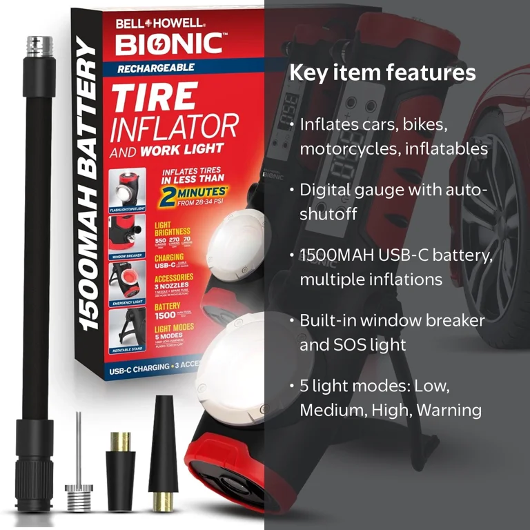 How to Use a Portable Tire Inflator Correctly