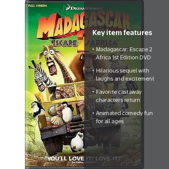 Madagascar: Escape 2 Africa (DVD), 1st Edition, Animation