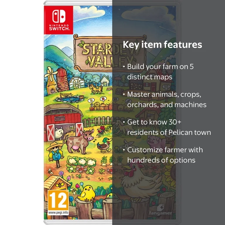 Fangamer Stardew Valley for Nintendo Switch, Build Farms, Explore