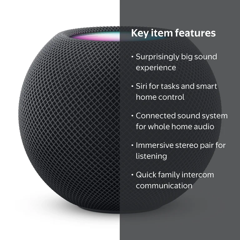 HomePod mini - Midnight - Walmart.com