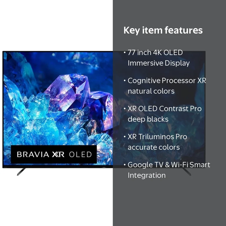 Sony BRAVIA XR 77” Class A80K Flat Screen 4K HDR OLED TV 2022