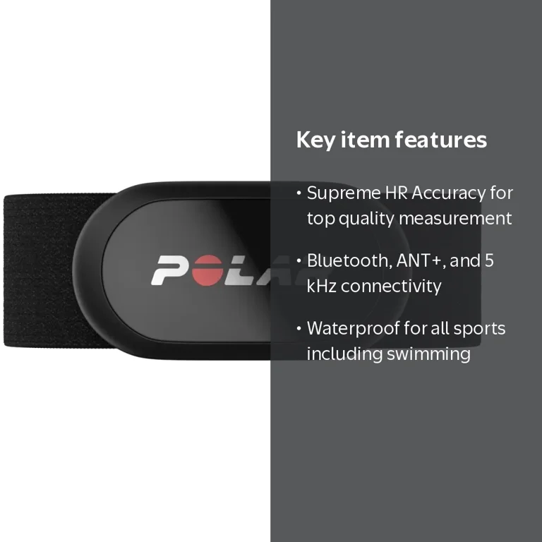 Polar H10 Heart Rate Monitor – ANT+ , Bluetooth – HR Sensor for