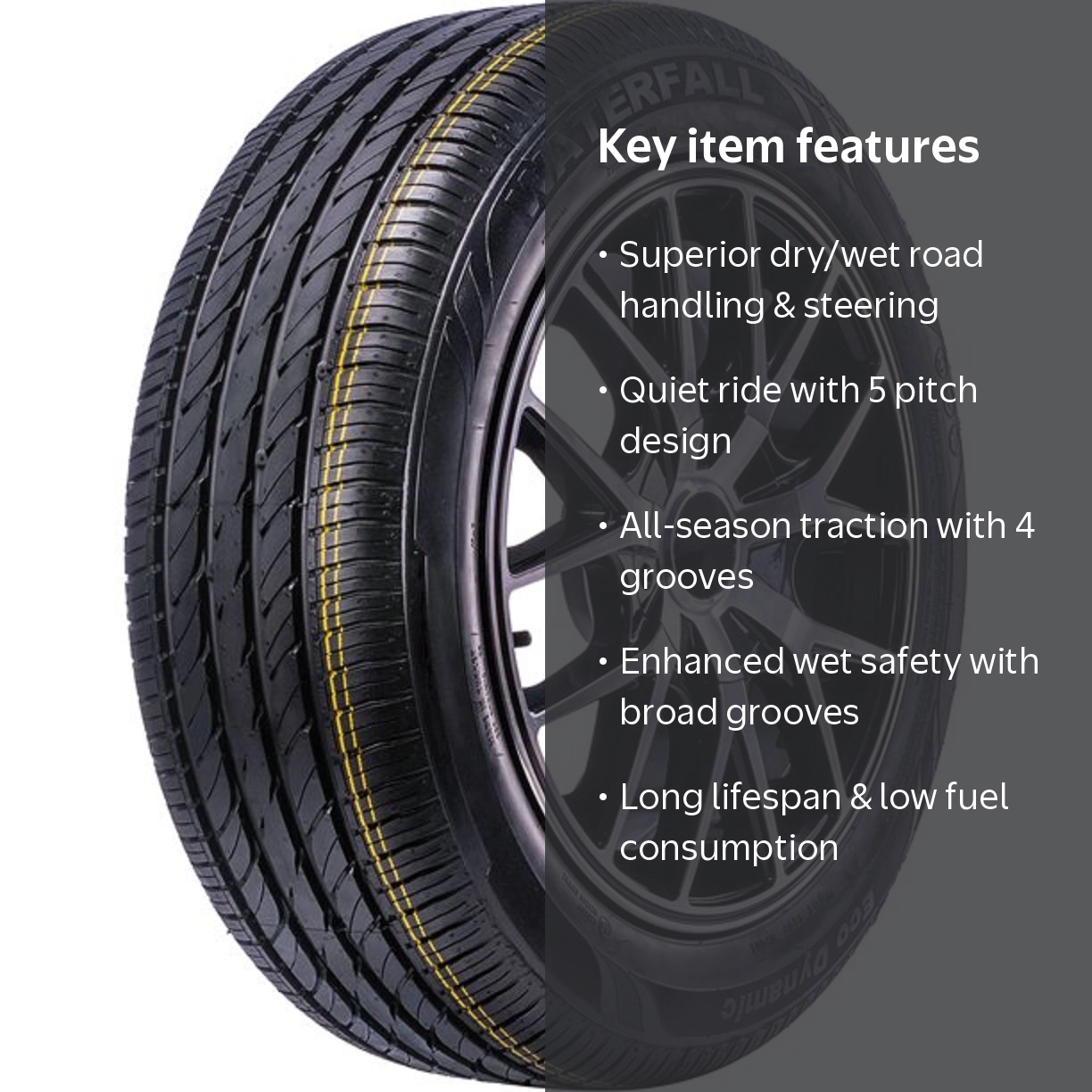 Waterfall All-Season Eco Dynamic P215/65R16 98H Passenger Tire for