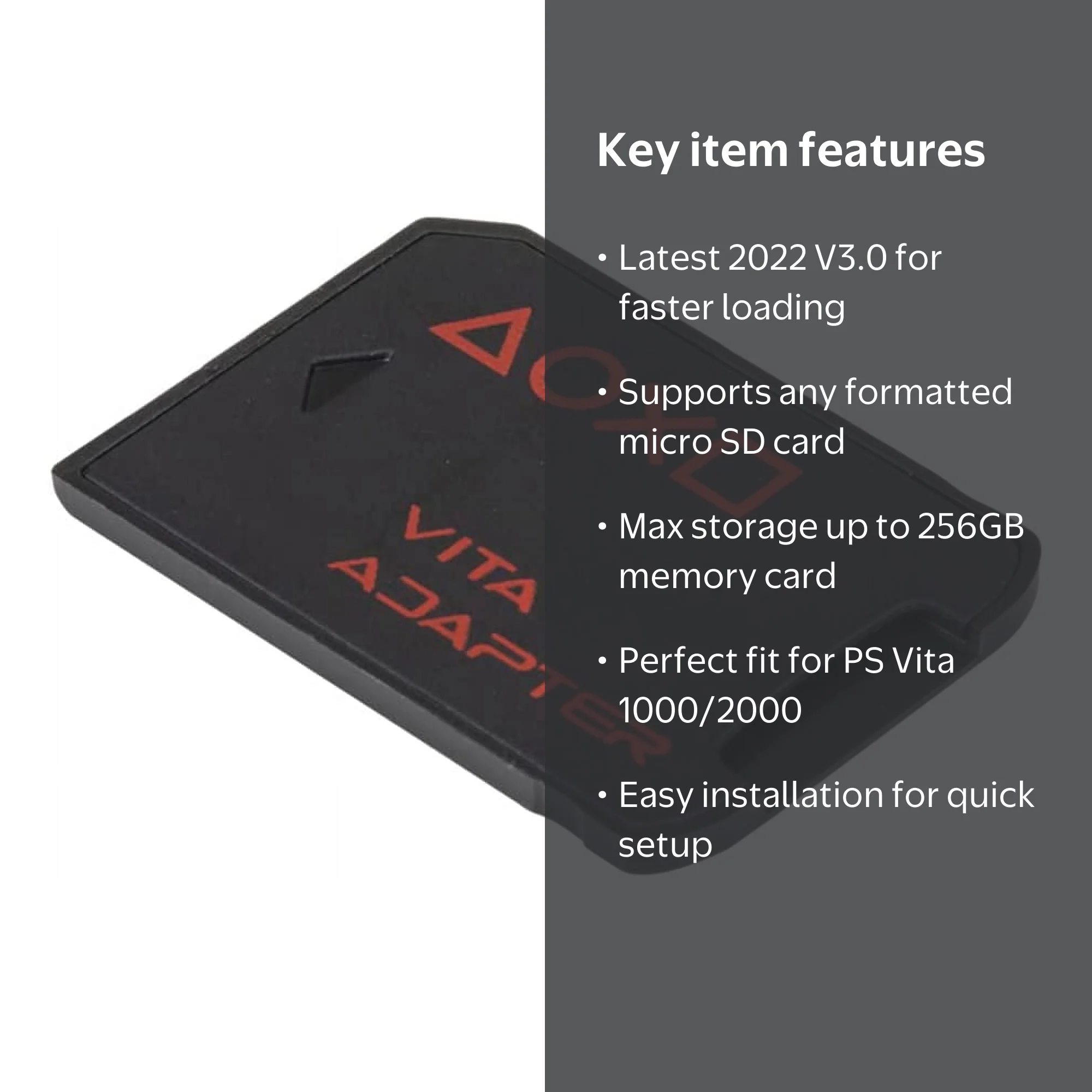 2022 New Version SD2Vita PS VITA Memory Card Stick Adapter