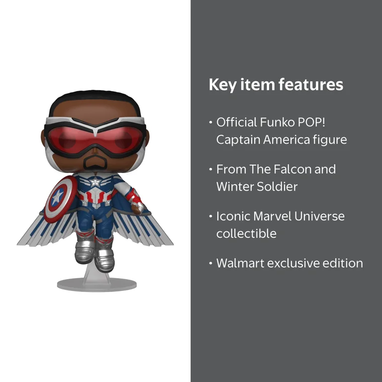 Funko POP! Marvel: The Falcon and the Winter Soldier - Captain