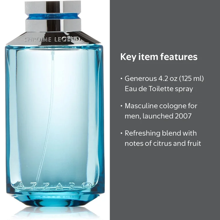 Azzaro, Chrome Legend Eau De Toilette Spray, 4.2 oz - Walmart.com