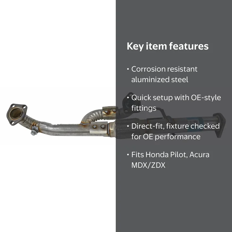 茶 Alda UH Walker Exhaust 73011 Exhaust Y Pipe Fits select: 2009-2015 HONDA