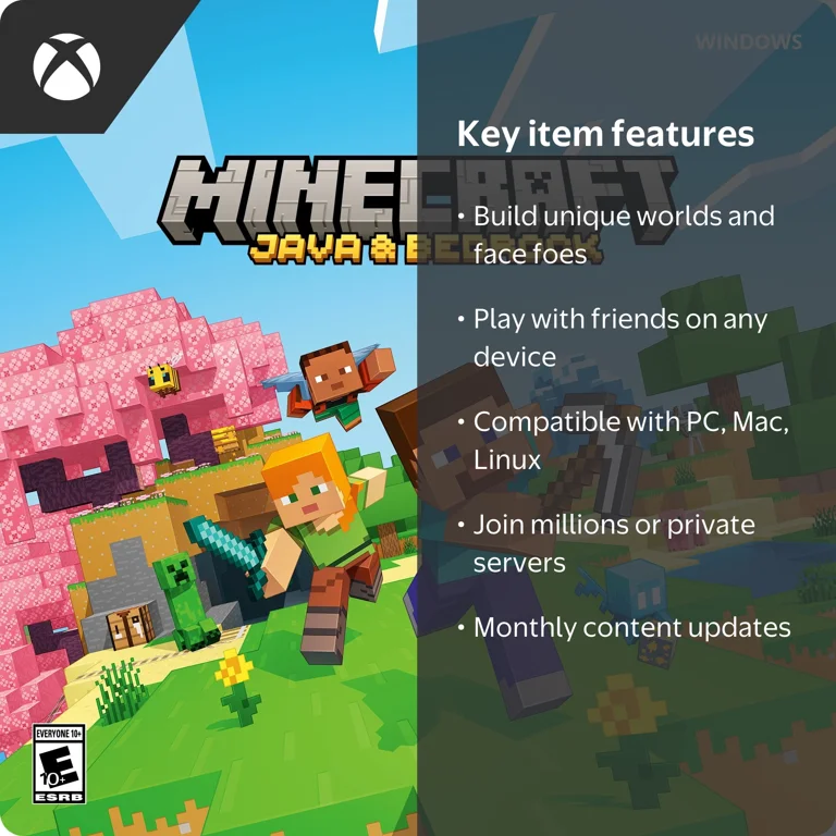 Minecraft: Java & Bedrock Edition – Windows [Digital] - Walmart.com