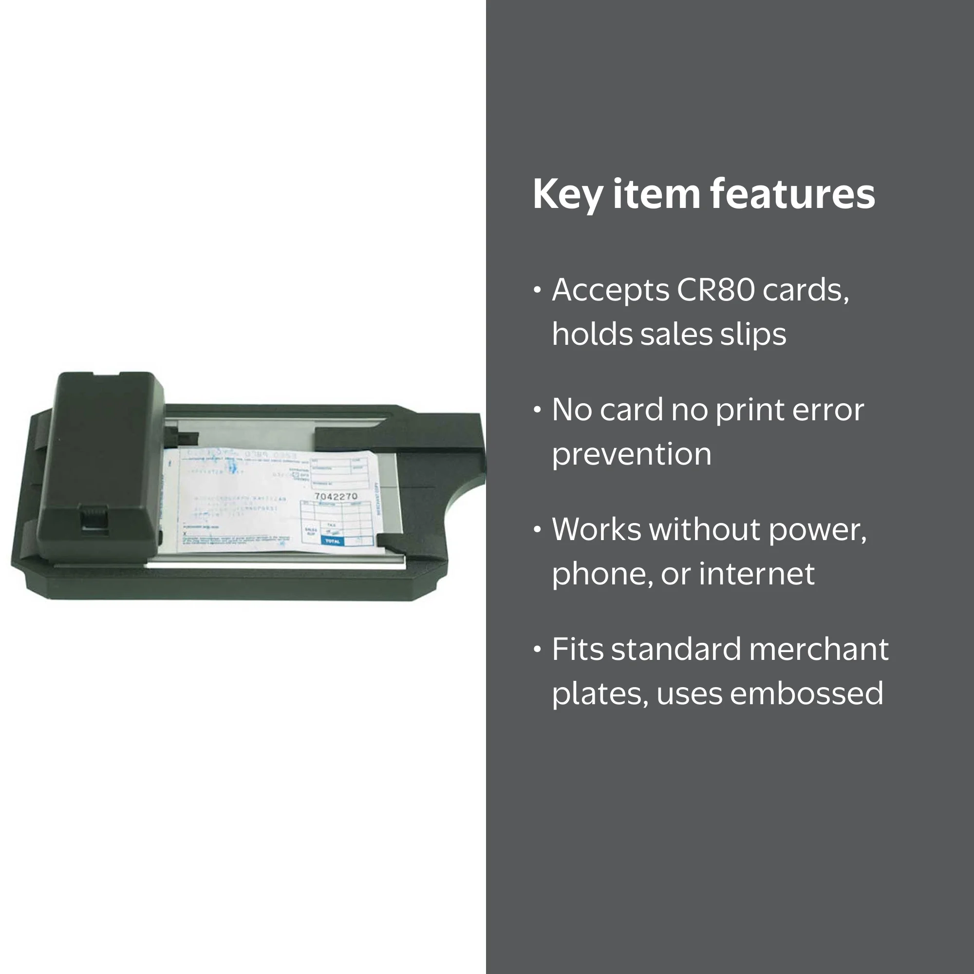 BankSupplies Manual Credit Card Imprinter | Model 4850 | - Walmart.com