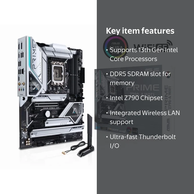 ASUS Prime Z790-A WiFi 6E LGA 1700 ATX Motherboard, Intel 14th