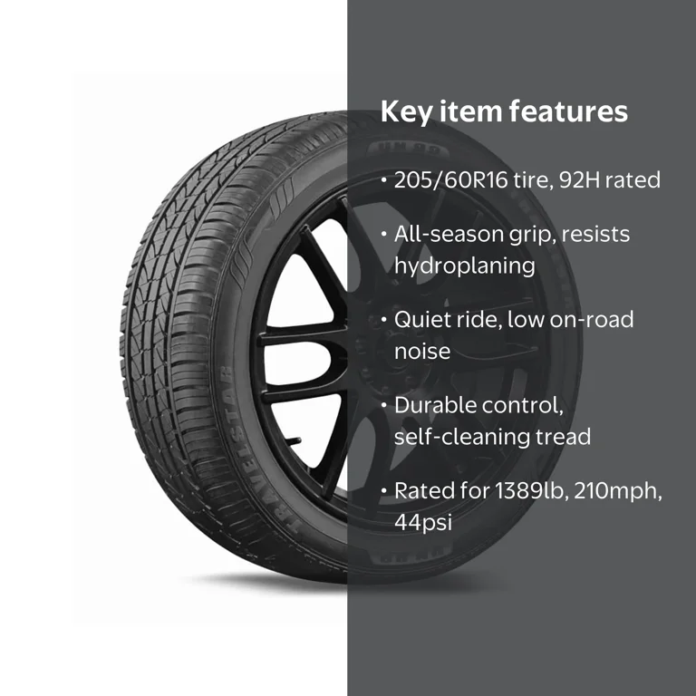 Free Shipping! Travelstar All Season 205/60R16 92H Passenger Tire