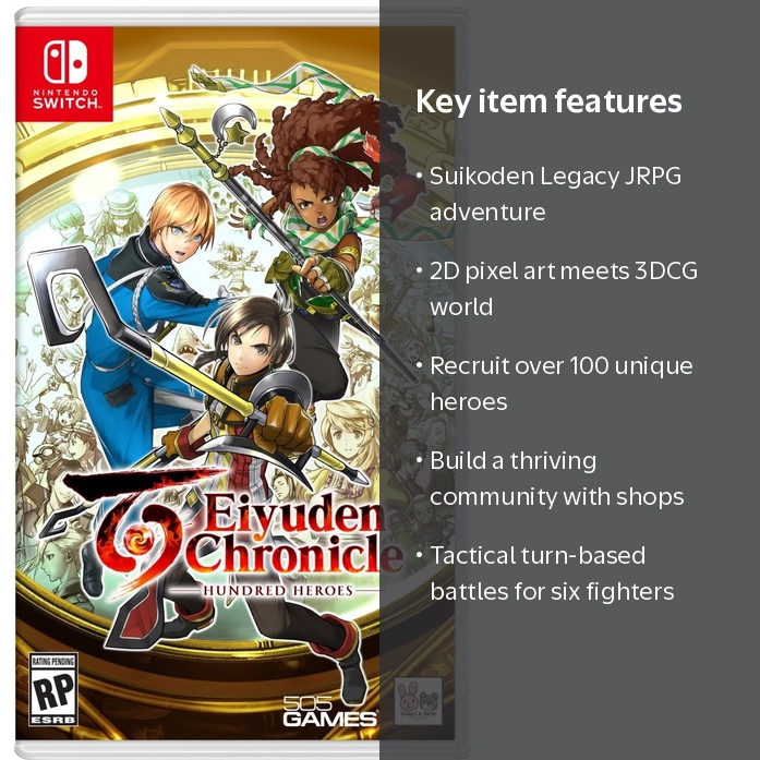 Eiyuden Chronicles: Hundred Heroes for Nintendo Switch by 505