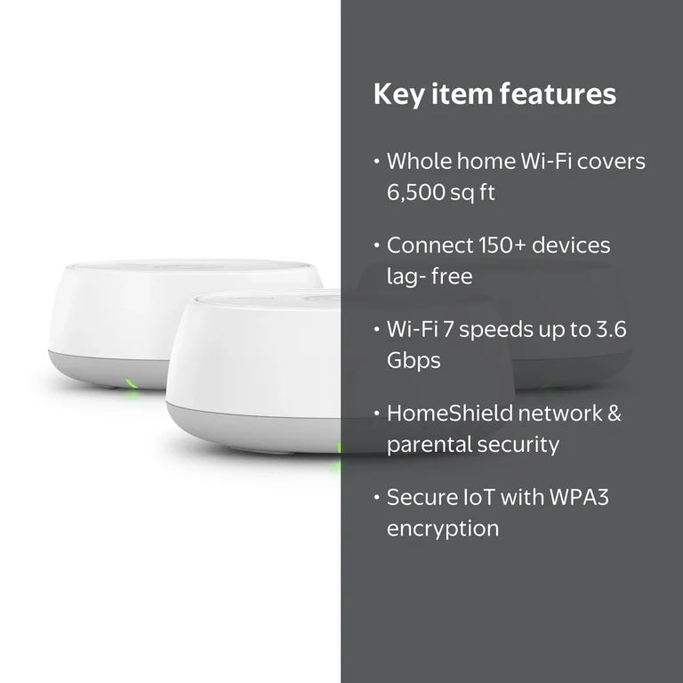 TP-Link, Deco Mesh System, BE3600, Covers up to 6,500 Sq. Ft