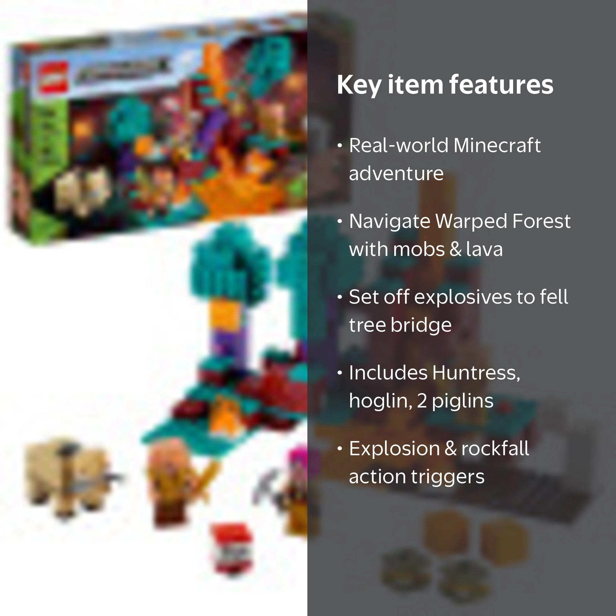 LEGO Minecraft Adventure: The Warped Forest 21168 Building Toy Set