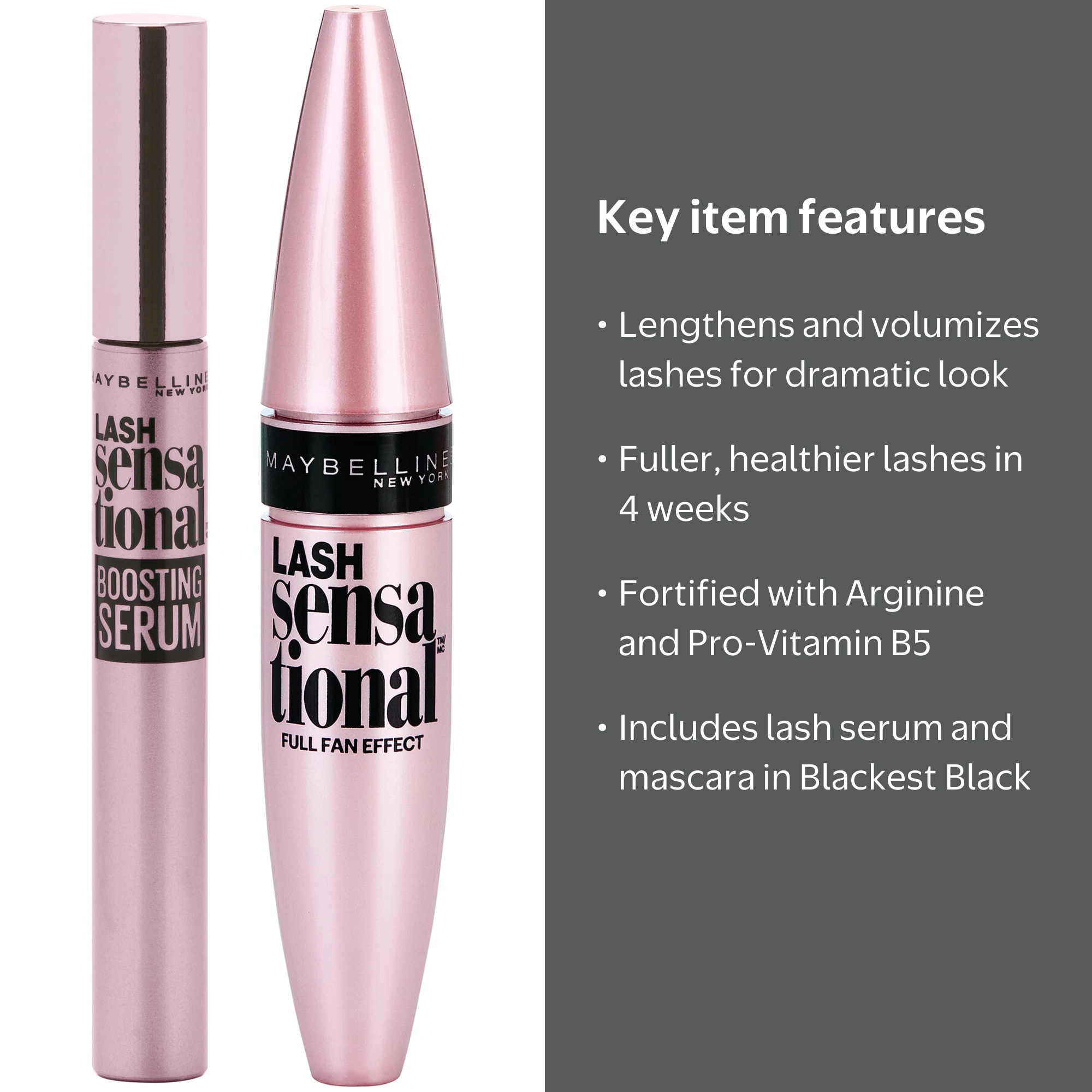 Maybelline Lash Sensational Eyelash Serum and Mascara Kit