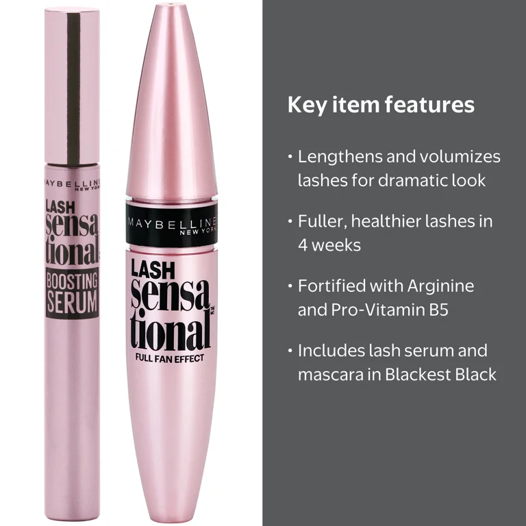 Maybelline Lash Sensational Eyelash Serum and Mascara Kit