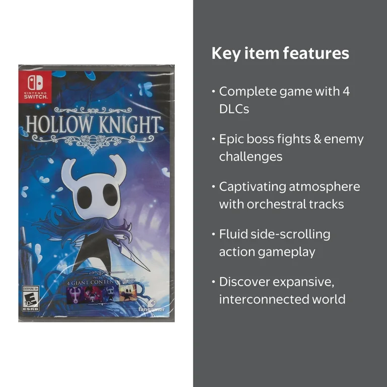 Team Cherry Hollow Knight, Action Adventure Video Game, Nintendo