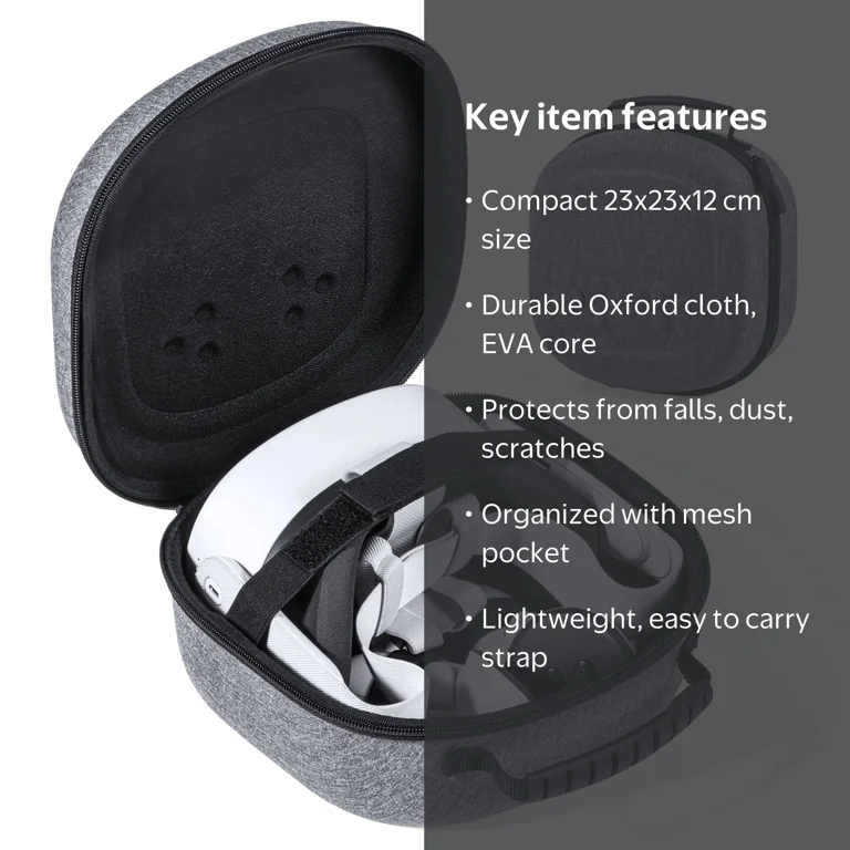 Prociv Hard Carrying Case for Meta Quest 3S, Quest 3, Quest 2