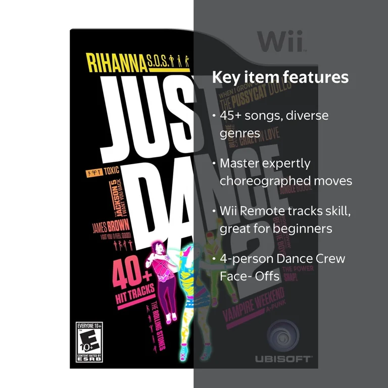 Nintendo Wii Just Dance 2 Video Game for Kids - Walmart.com