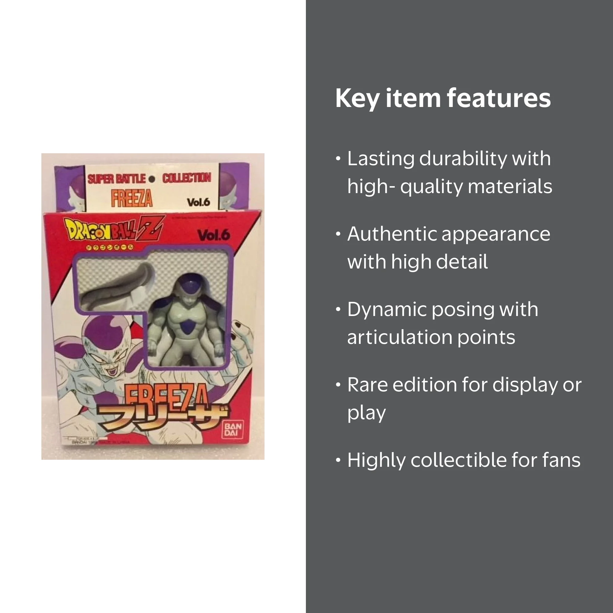 DragonBall Z Freeza Action Figure BanDai Super Battle Collection