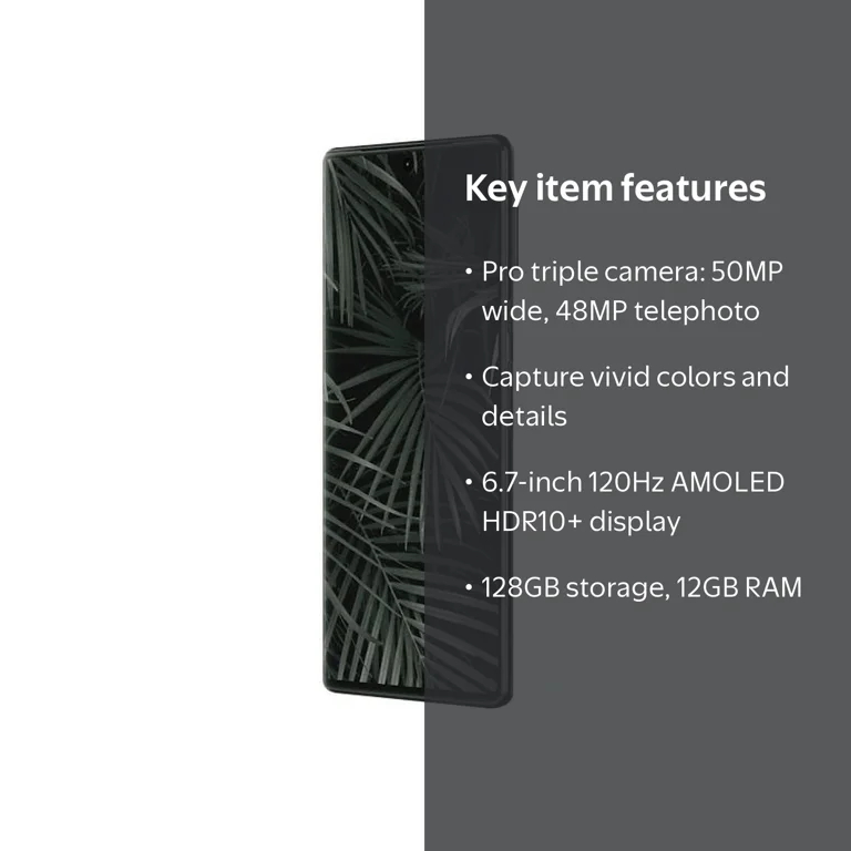Google Pixel 6 Pro 5G Phone, Dual-SIM, 12GB RAM, 128GB Storage