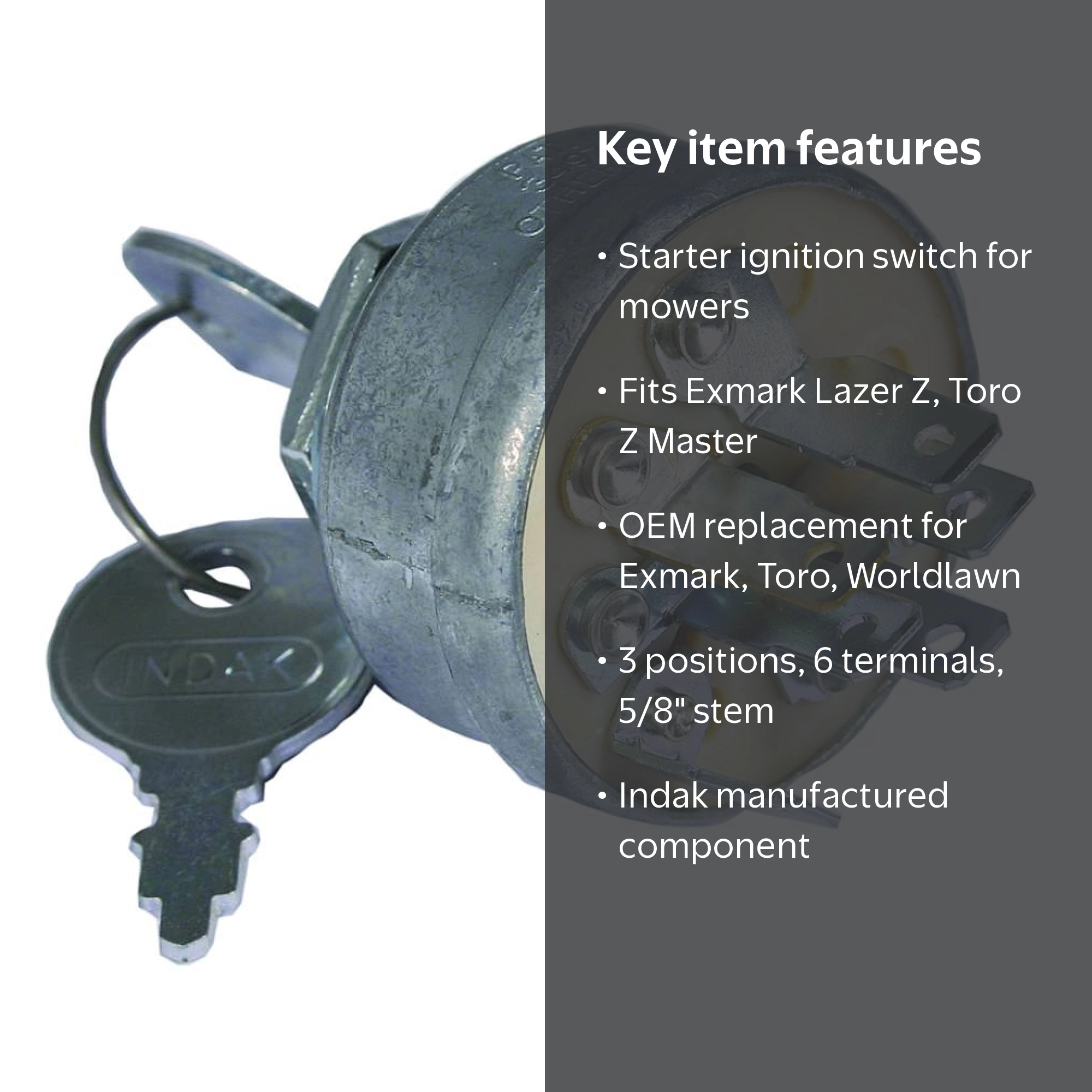 New Stens 430-334 Starter Ignition Switch For Exmark Phazer Lazer