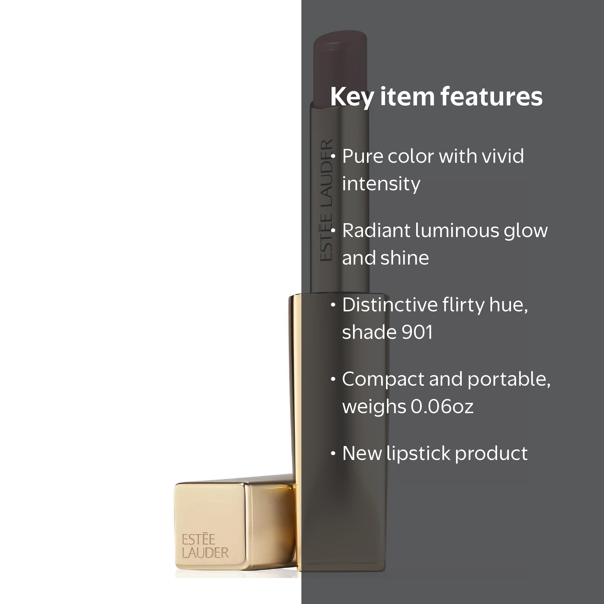 Estee Lauder, Pure Color Illuminating Shine Lipstick, 0.06oz, 901