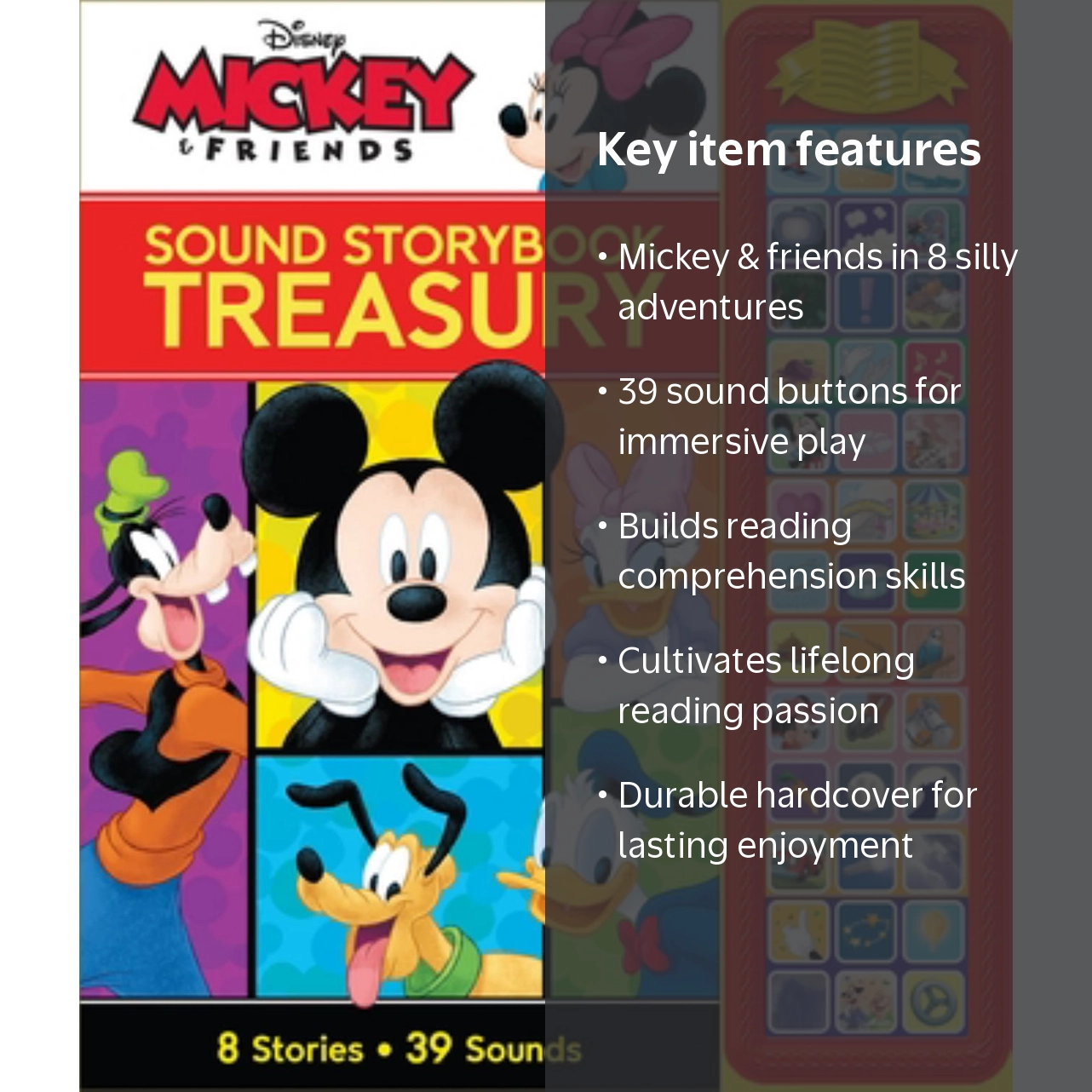 PHOENIX INTL, Sound Storybook Treasury, 8 Sound Buttons, Hardcover