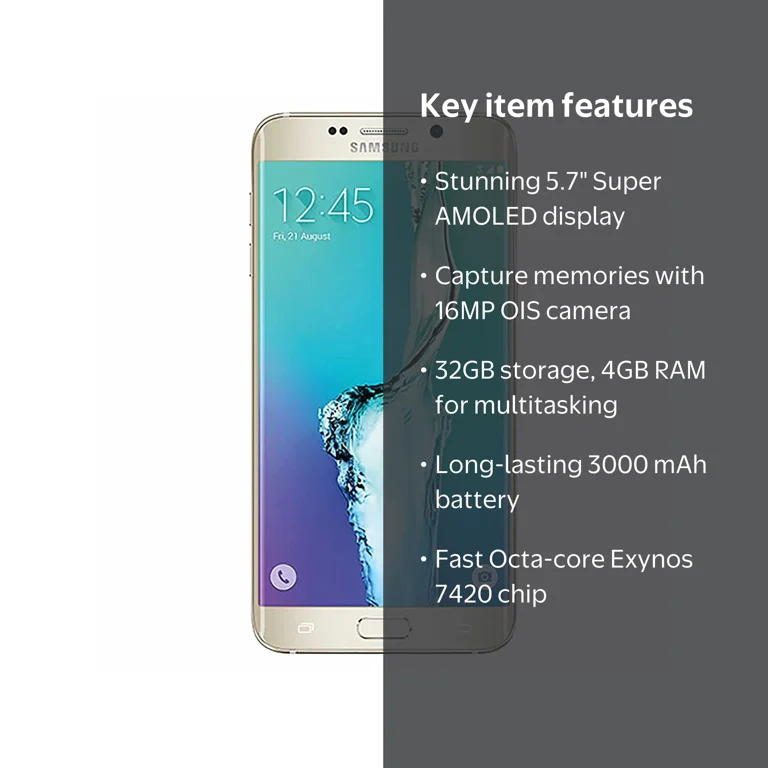 New Galaxy S6 Edge Plus 32GB G928A GSM Unlocked 4G LTE by Samsung