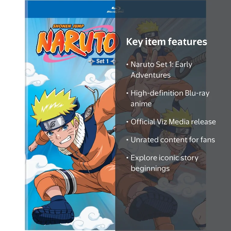 Viz Media - Naruto Set 1 [BLU-RAY] - Walmart.com