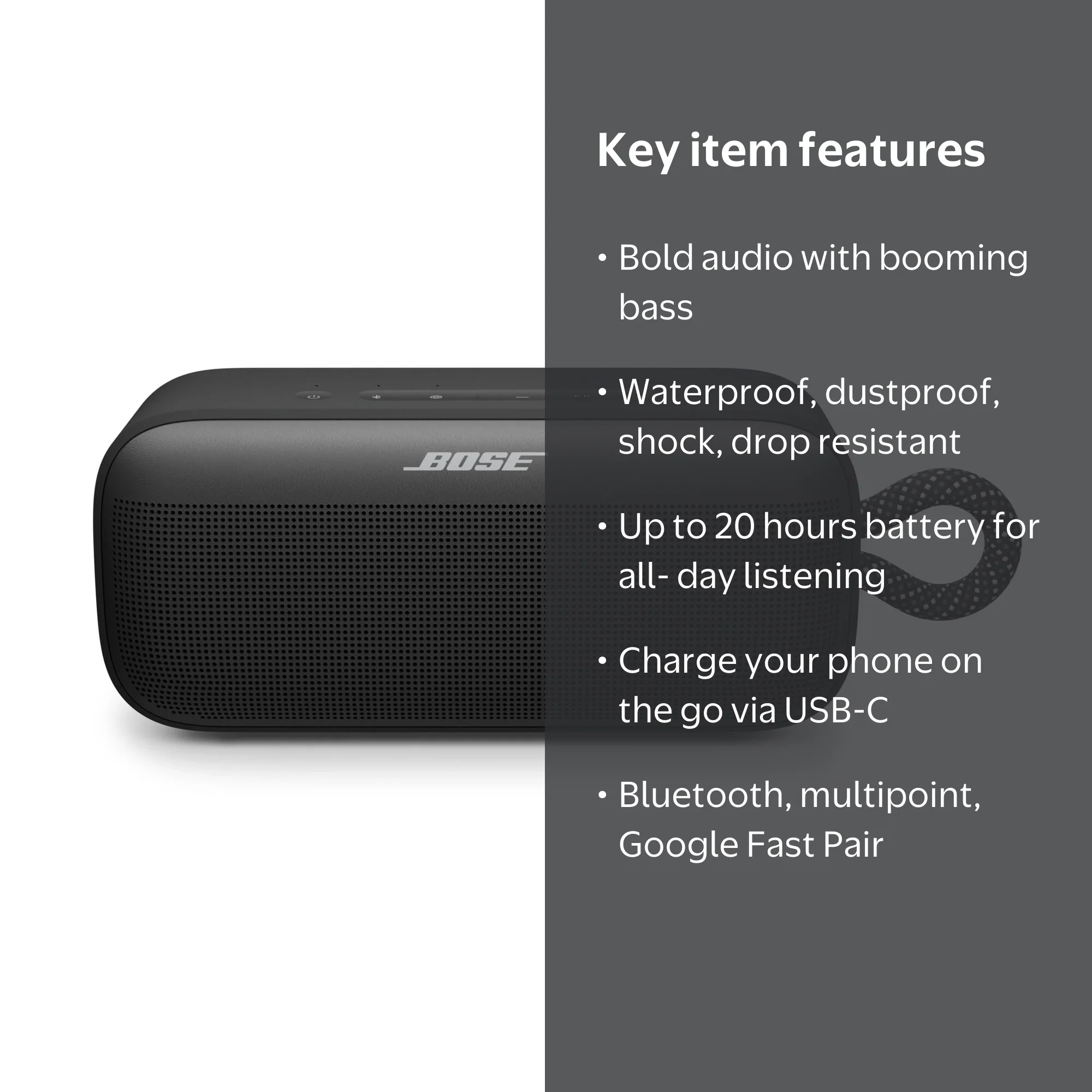 Bose SoundLink Plus Wireless Waterproof Portable Bluetooth Speaker