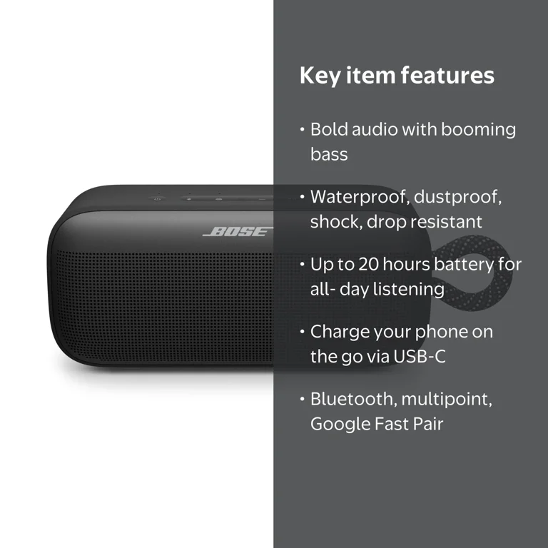 Bose SoundLink Plus Wireless Waterproof Portable Bluetooth Speaker
