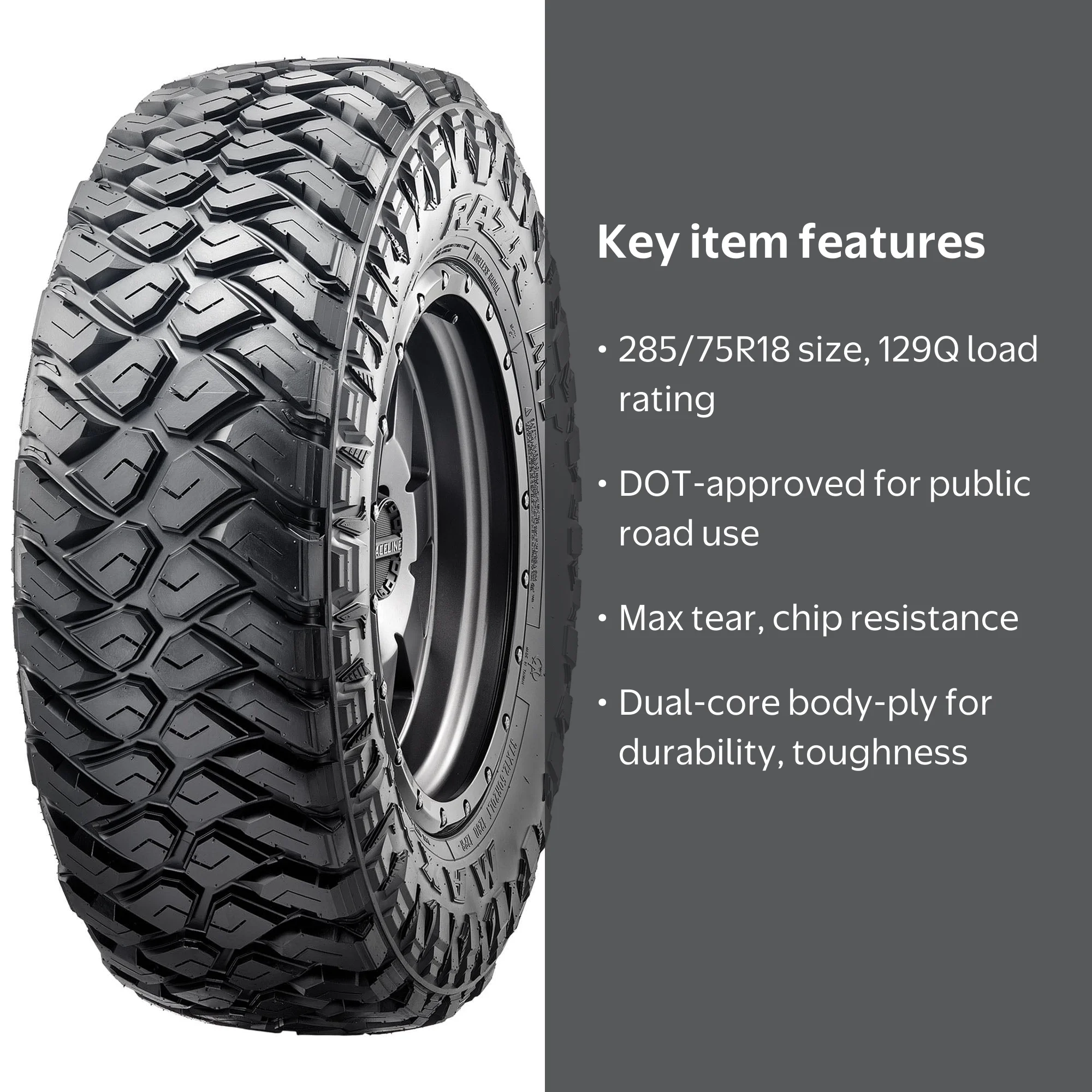 Maxxis Razr MT-772 285/75R18 129 Q Tire Fits: 2018-22 Ford F-350