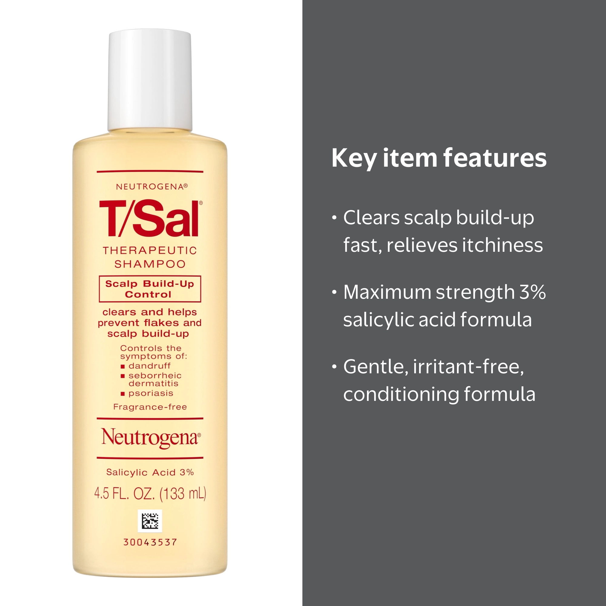 Neutrogena T/Sal Therapeutic Shampoo, Dandruff & Psoriasis Relief