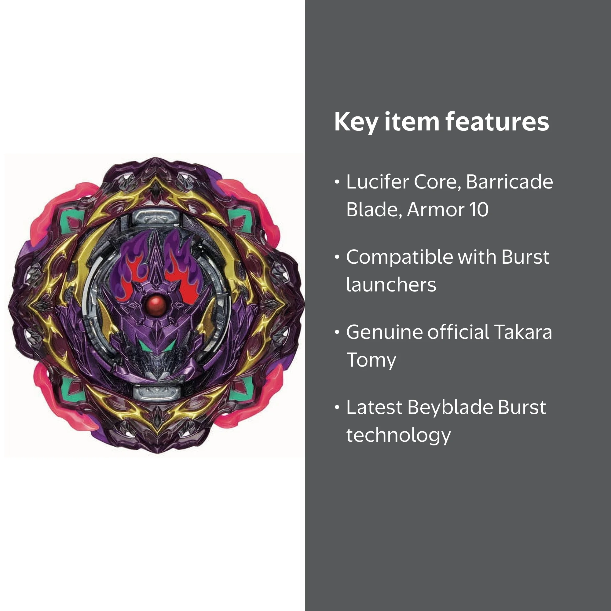 【Lucifer】 Takara Tomy Barricade Lucifer Beyblade Battle Top, Ultimate DB B