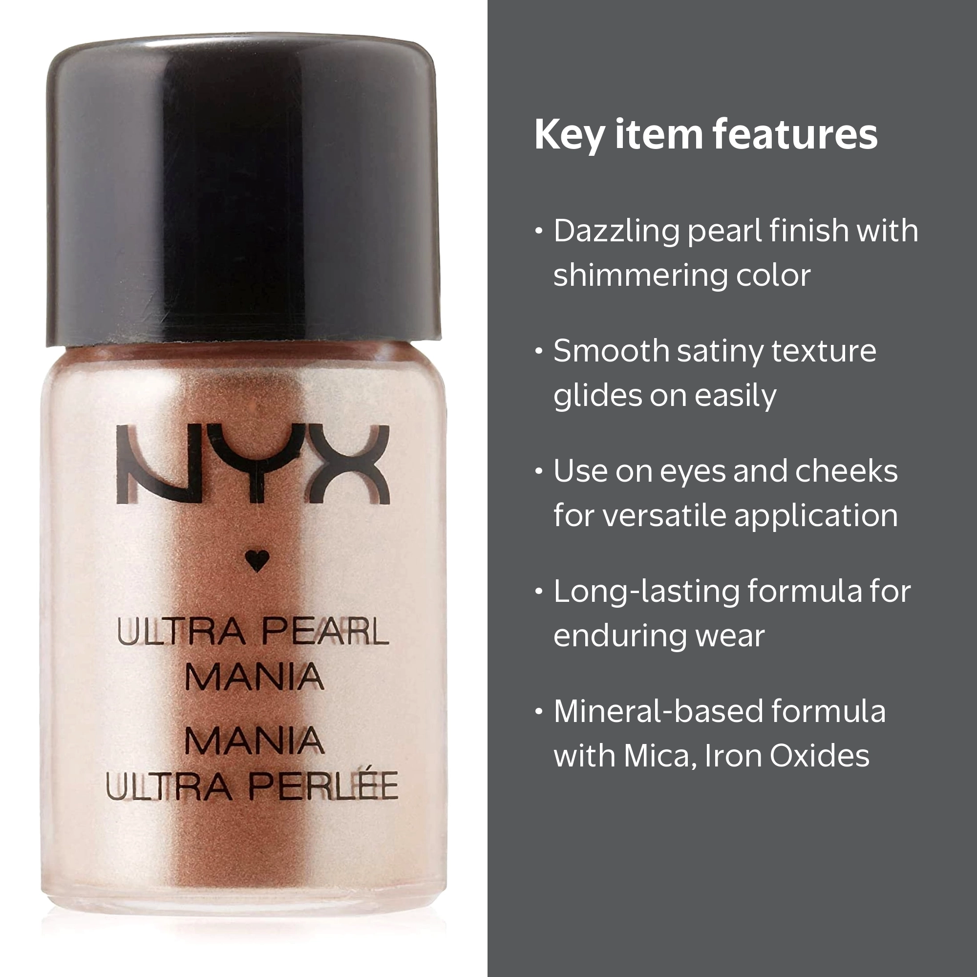 NYX Professional Makeup Loose Pearl Eyeshadow, Mink, 0.06 Ounce