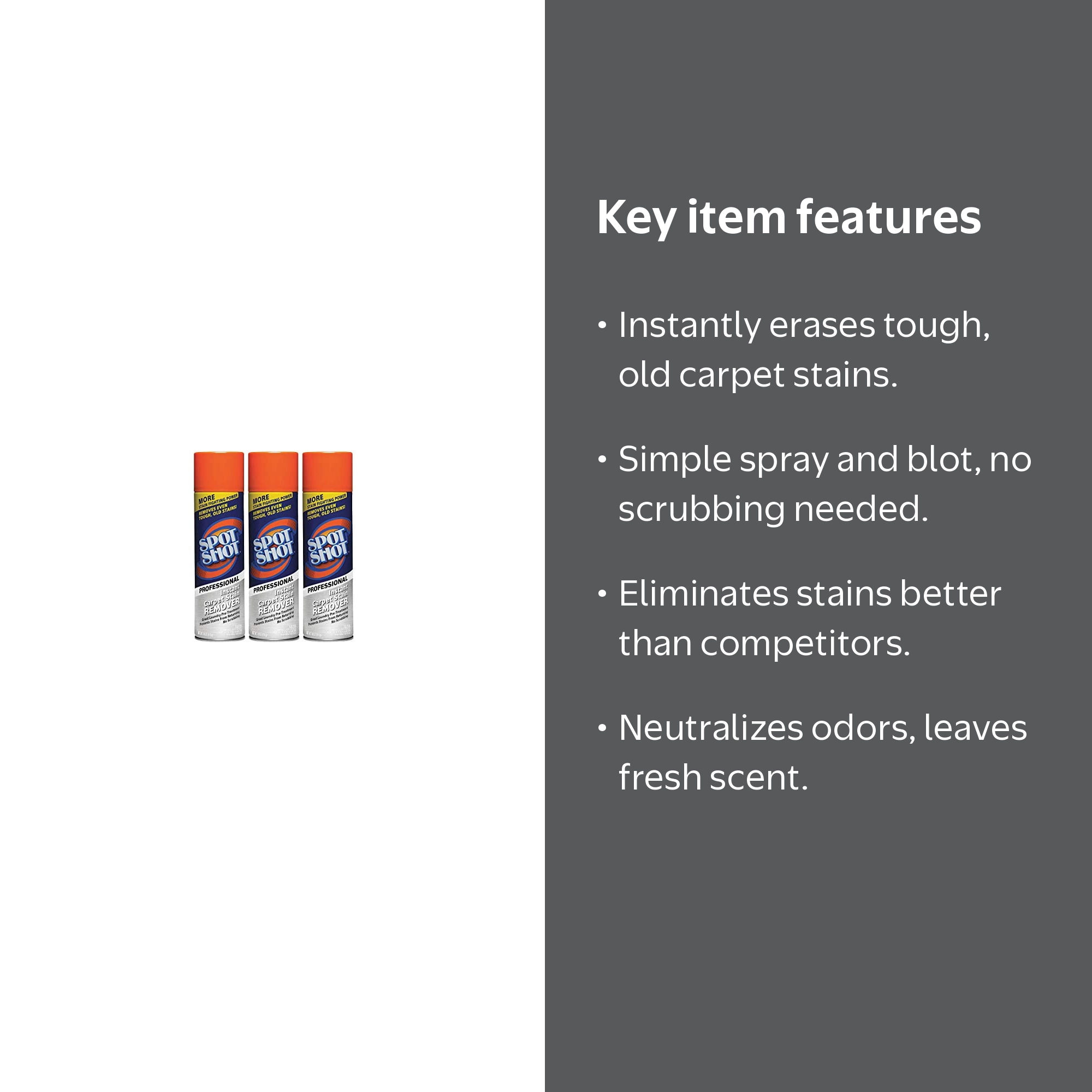 Spot Shot Professional Carpet Stain Remover - 3/18 oz. - Walmart.com