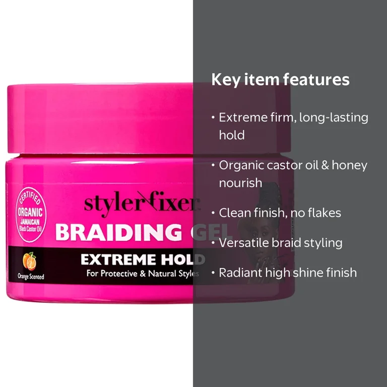 Red by Kiss, Braiding Gel, 1 fl oz, Extreme Hold High Shine