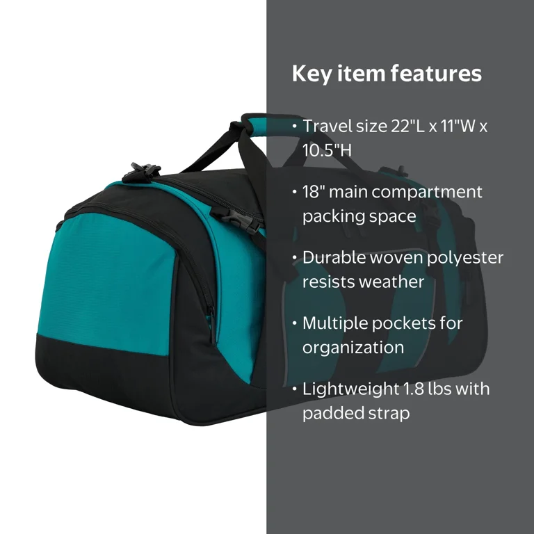 compact travel duffel bag Halfday The Garment 40L Shadow and the carry Bago Medium Duffle Bag for