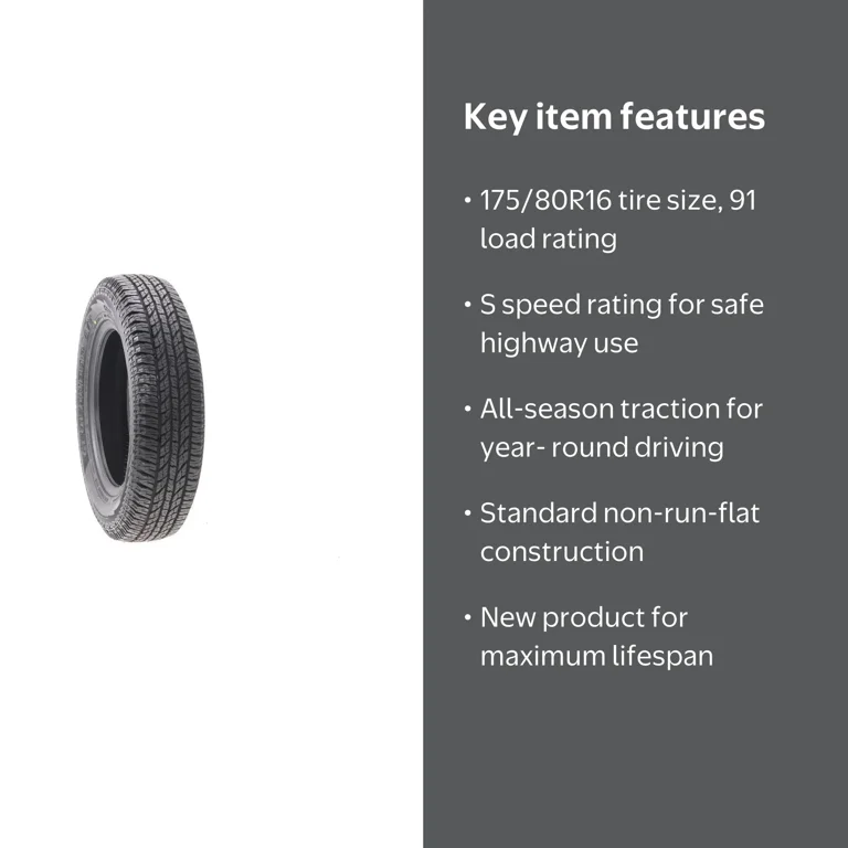 New Tire - 175/80R16 Yokohama Geolandar A/T G015 91S - Walmart.com