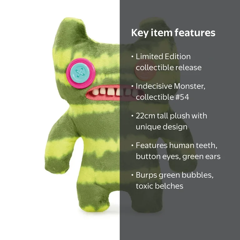 fuggler　リミテッドエディション　限定版 Fuggler, Fugglers Laboratory Misfits Indecisive Monster Plush Toy