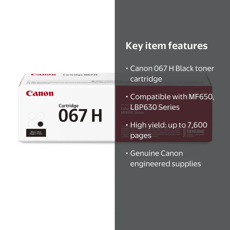 Canon, Toner Cartridge, 067 H Black for MF650 Series and LBP630