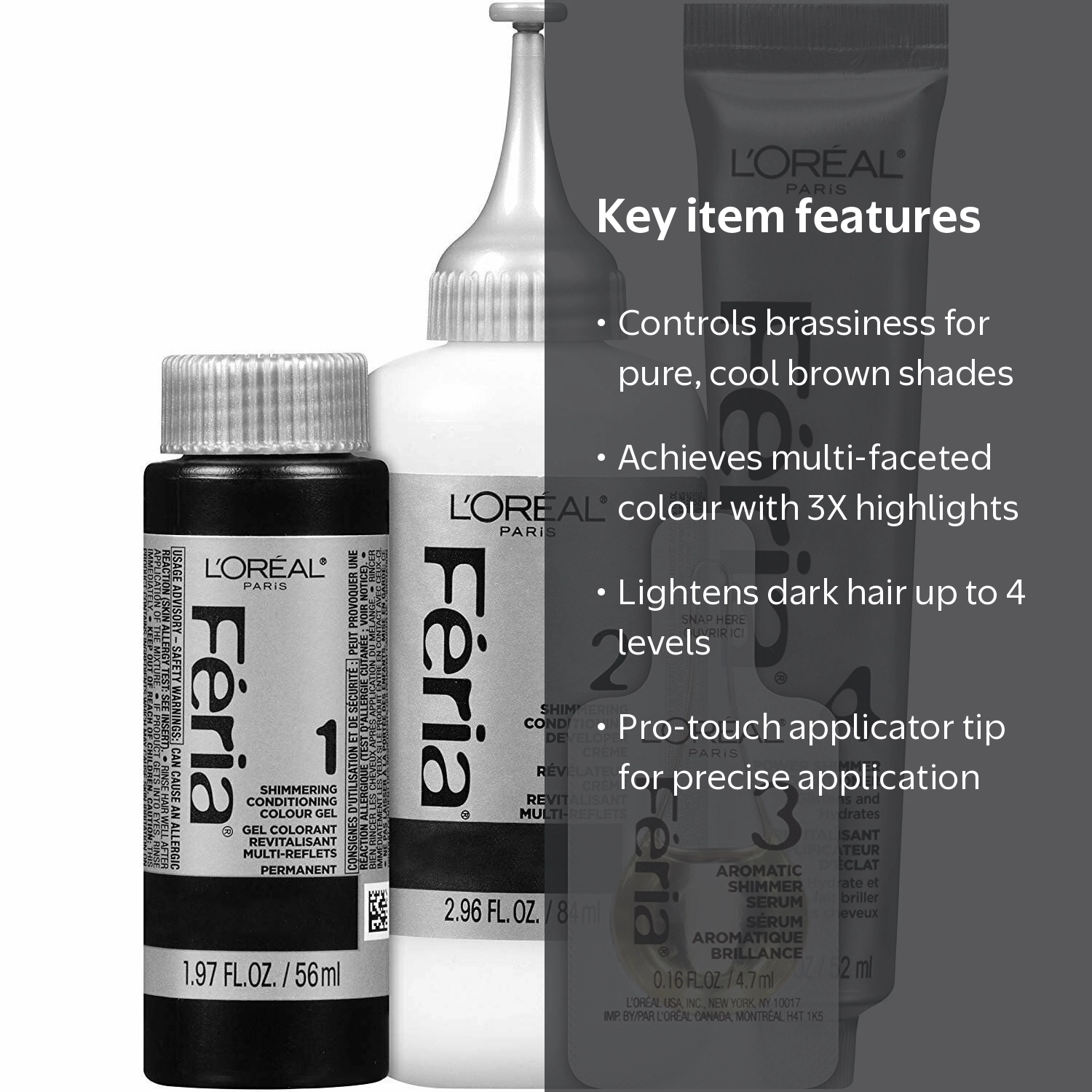 L'Oréal Paris, Hair Colour, Feria Permanent Hi-Lift Brown B61