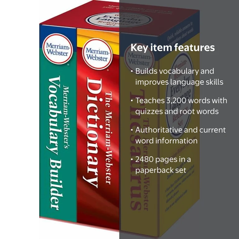 Merriam-Webster's Everyday Language Reference Set, Dictionary