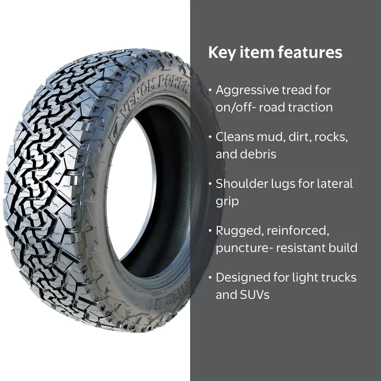 Venom Power Terra Hunter X/T Light Truck Tire 285/75R16 10 Ply E