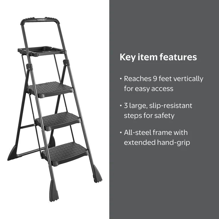 COSCO 3-Step Max Work Platform with Tray - Walmart.com